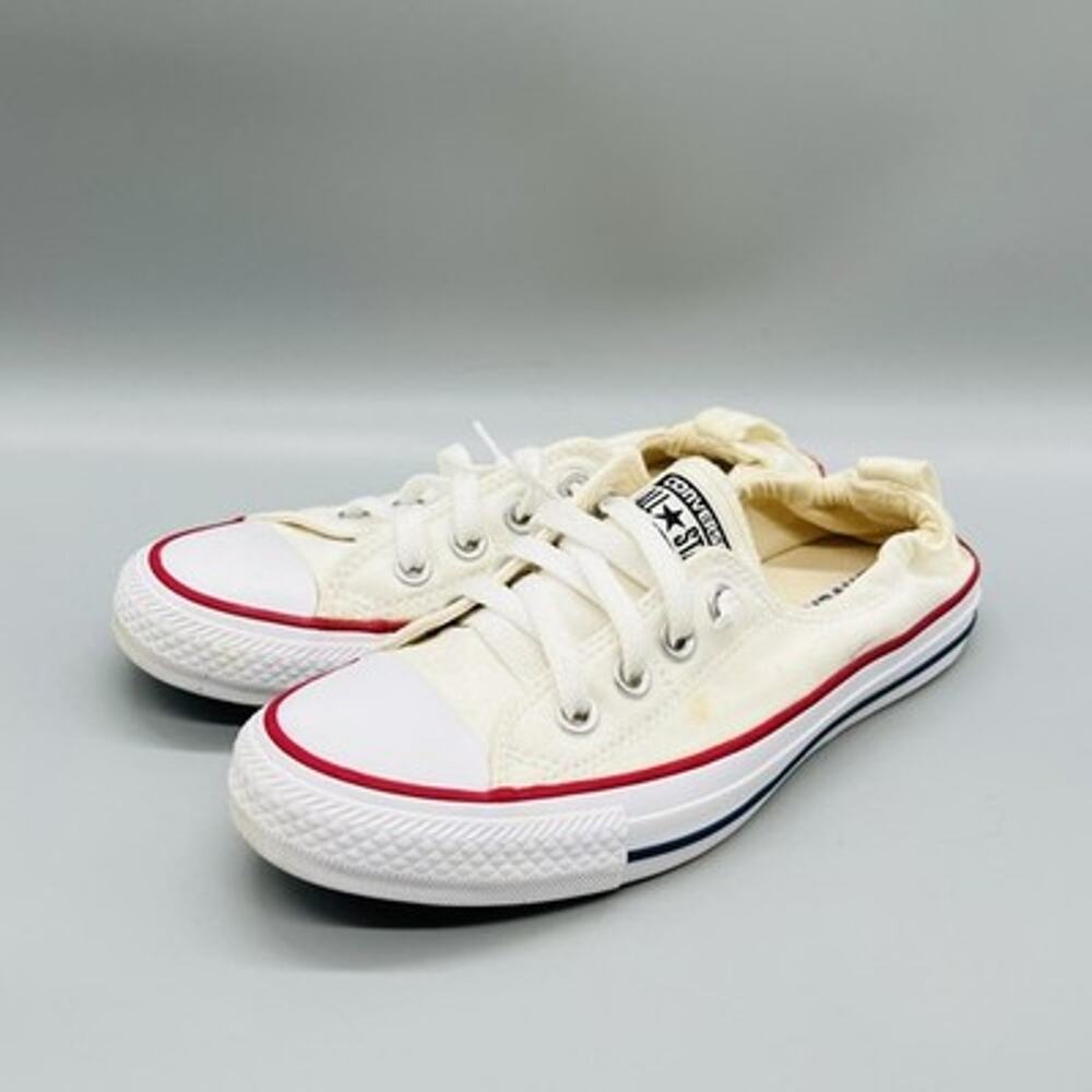 Converse Shoes Womens 7 White Chuck Taylor All Star Shoreline Slip On Sneakers - Picture 3 of 11